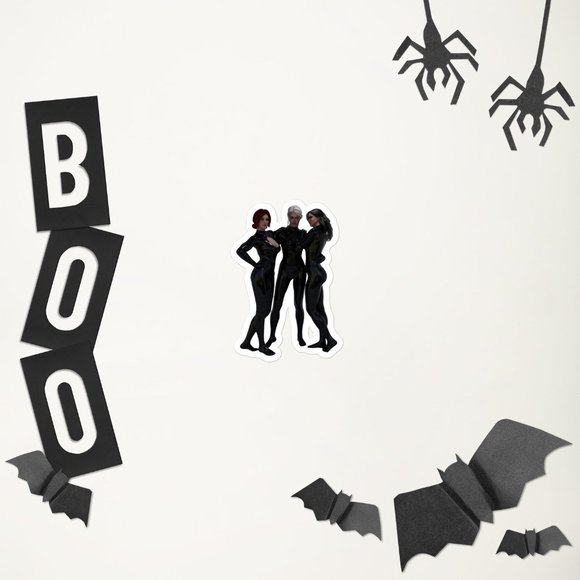 Sexy Triss, Yennefer & Ciri in Spy Suit Bubble-free stickers (Customizable) - Picture 3 of 3